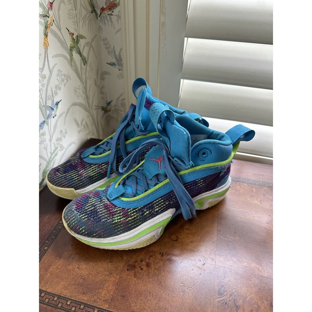 Size 8- Luka Doncic x Air Jordan 36 PF Low Laser Blue Youth 5.5, W 8. EUR 38 - Picture 3 of 9